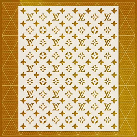 lv stencil for wall|louis vuitton stencils for cricut.